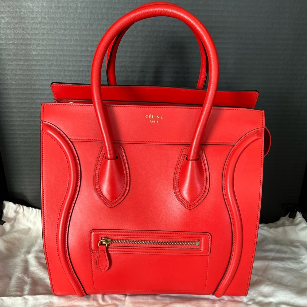 Celine Mini Luggage Tote Smooth Calfskin Leather